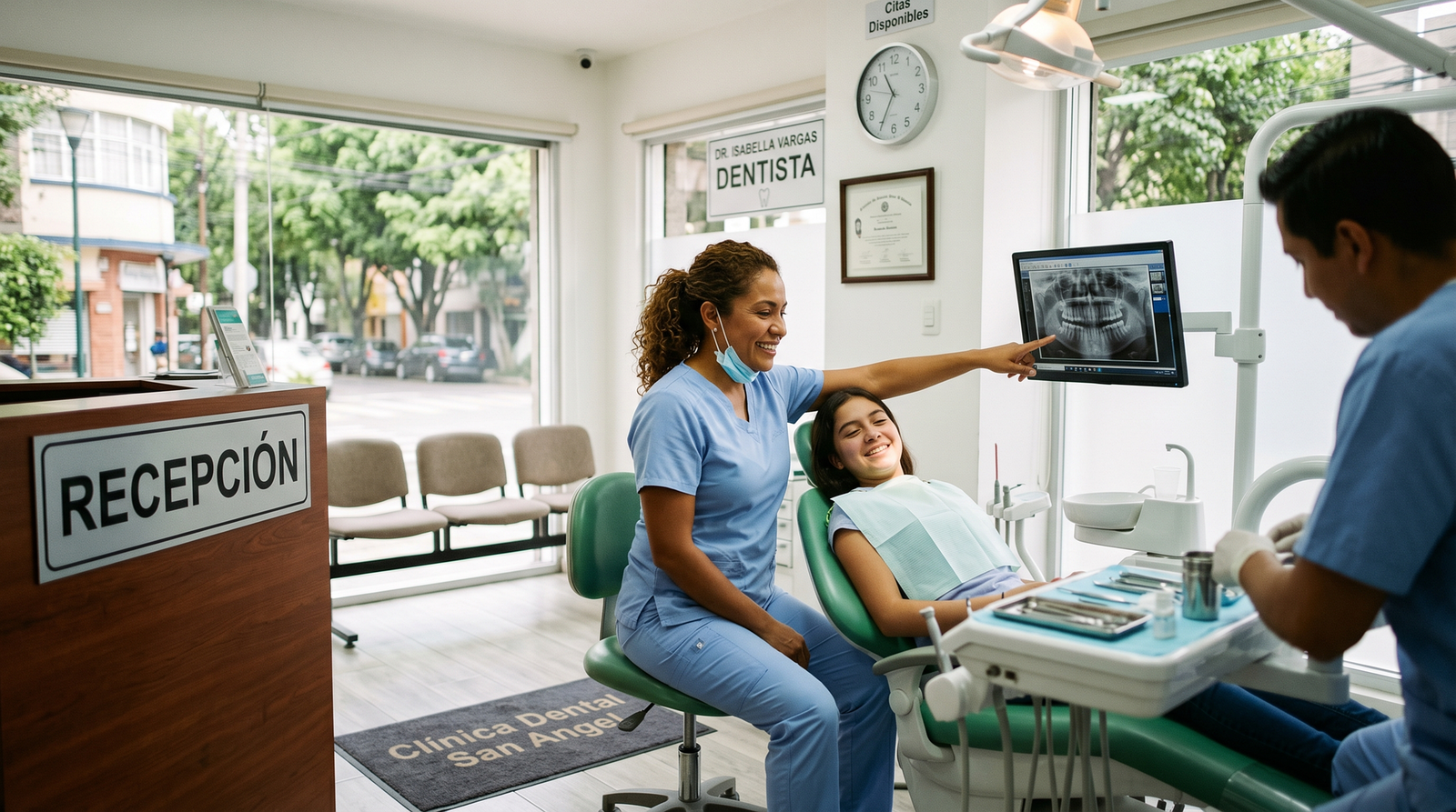 Paciente en una consulta dental